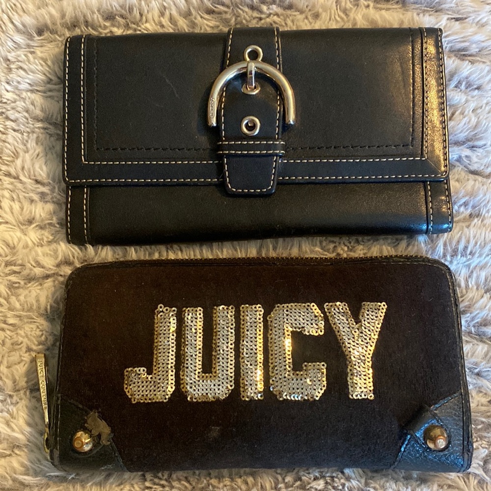 Coach and juicy couture wallets